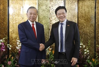Tổng Bí thư, Chủ tịch nước Tô Lâm hội đàm với Thủ tướng Singapore