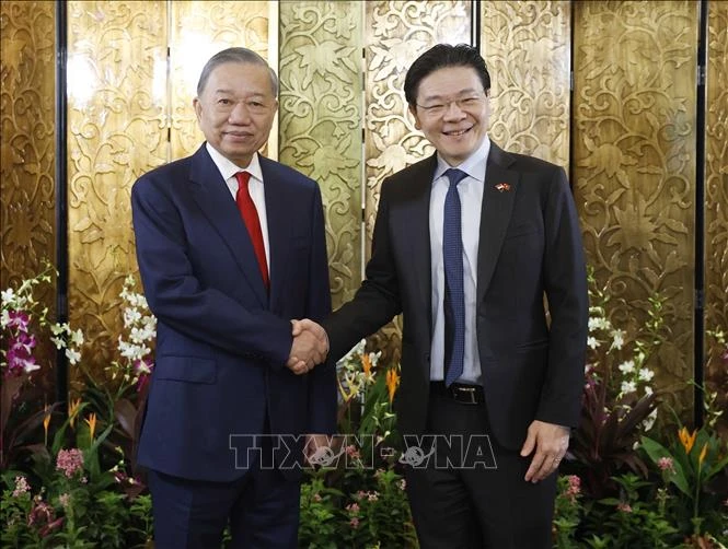 Tổng Bí thư, Chủ tịch nước Tô Lâm hội đàm với Thủ tướng Singapore Tổng Bí thư, Chủ tịch nước Tô Lâm hội đàm với Thủ tướng Singapore