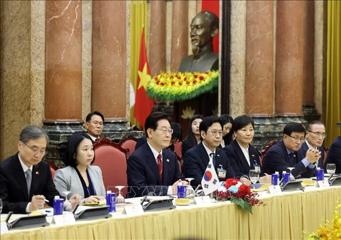 Tổng Bí thư, Chủ tịch nước Tô Lâm hội đàm với Tổng thống Hàn Quốc Lee Jae Myung 