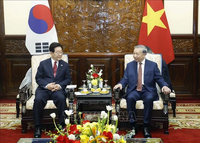 Tổng Bí thư, Chủ tịch nước Tô Lâm hội đàm với Tổng thống Hàn Quốc Lee Jae Myung Tổng Bí thư, Chủ tịch nước Tô Lâm hội đàm với Tổng thống Hàn Quốc Lee Jae Myung