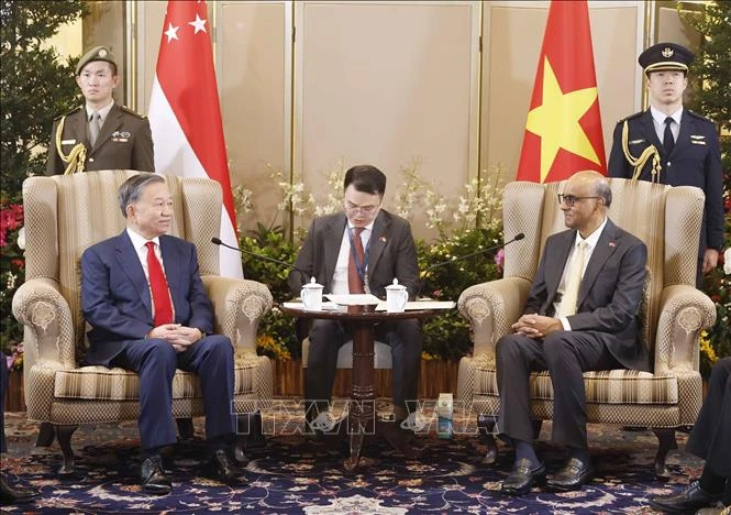 Tổng Bí thư, Chủ tịch nước Tô Lâm hội đàm với Tổng thống Singapore Tharman Shanmugaratnam Tổng Bí thư, Chủ tịch nước Tô Lâm hội đàm với Tổng thống Singapore Tharman Shanmugaratnam