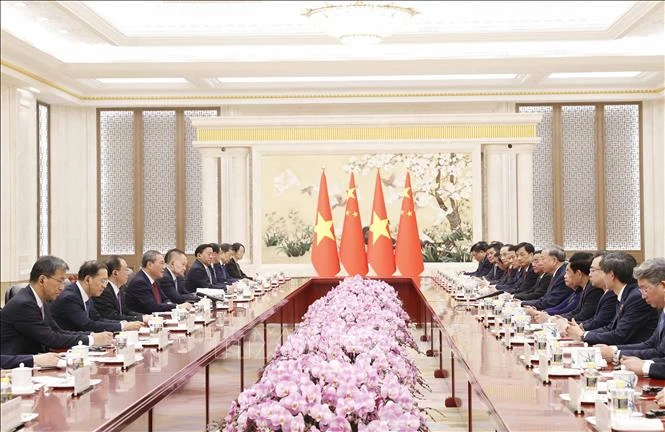 Tổng Bí thư, Chủ tịch nước Tô Lâm hội kiến Thủ tướng Trung Quốc Lý Cường