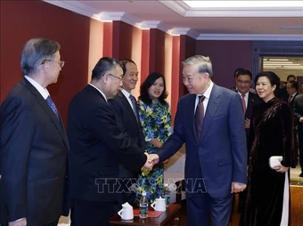 Tổng Bí thư, Chủ tịch nước Tô Lâm&nbsp;gặp mặt thân nhân các tướng lĩnh, chuyên gia, nhân sỹ hữu nghị Việt Nam - Trung Quốc
