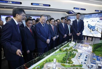 Tổng Bí thư, Chủ tịch nước Tô Lâm thăm Trung tâm hợp tác ứng dụng AI Trung Quốc- ASEAN