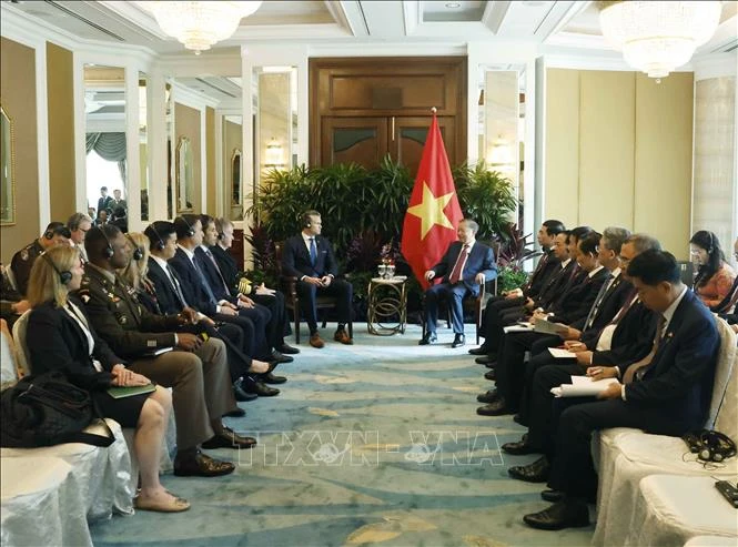 Tổng Bí thư, Chủ tịch nước Tô Lâm tiếp Bộ trưởng Chiến tranh Hoa Kỳ Tổng Bí thư, Chủ tịch nước Tô Lâm tiếp Bộ trưởng Chiến tranh Hoa Kỳ