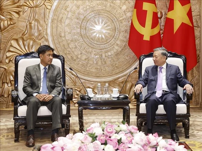 Tổng Bí thư, Chủ tịch nước Tô Lâm tiếp Chánh án Tòa án nhân dân tối cao Lào