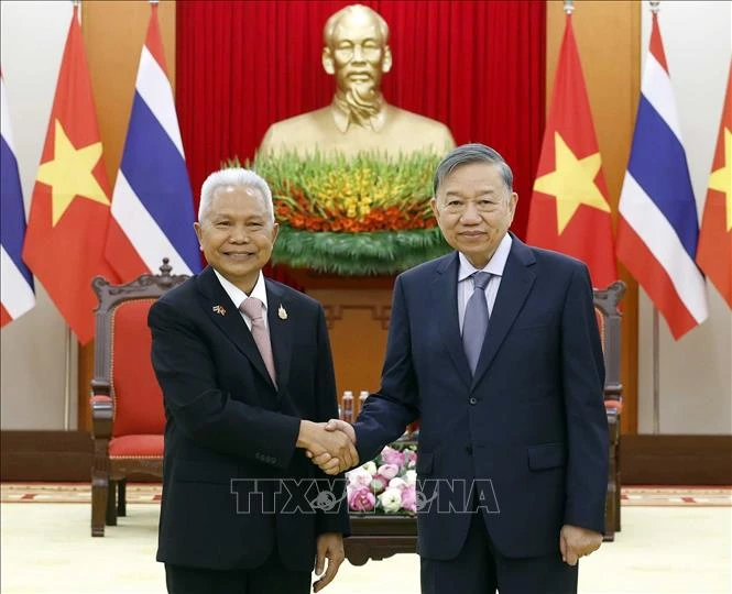 Tổng Bí thư, Chủ tịch nước Tô Lâm tiếp Chủ tịch Quốc hội kiêm Chủ tịch Hạ viện Vương quốc Thái Lan Tổng Bí thư, Chủ tịch nước Tô Lâm tiếp Chủ tịch Quốc hội kiêm Chủ tịch Hạ viện Vương quốc Thái Lan