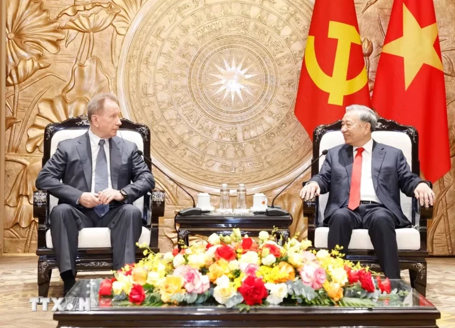 Tổng Bí thư, Chủ tịch nước Tô Lâm tiếp Giám đốc Cơ quan Vệ binh quốc gia Liên bang Tổng Bí thư, Chủ tịch nước Tô Lâm tiếp Giám đốc Cơ quan Vệ binh quốc gia Liên bang