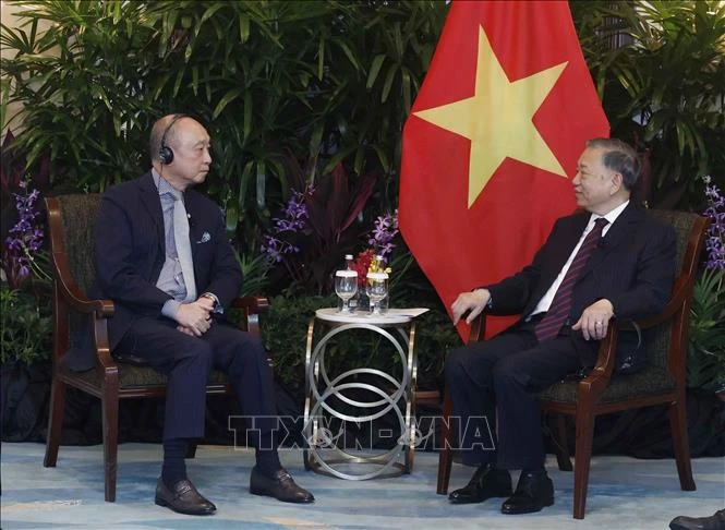 Tổng Bí thư, Chủ tịch nước Tô Lâm tiếp lãnh đạo các doanh nghiệp và tổ chức tài chính lớn của Singapore Tổng Bí thư, Chủ tịch nước Tô Lâm tiếp lãnh đạo các doanh nghiệp và tổ chức tài chính lớn của Singapore