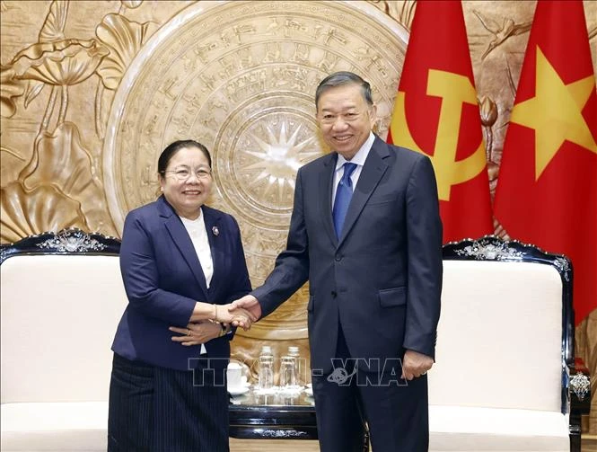 Tổng Bí thư, Chủ tịch nước Tô Lâm tiếp Trưởng Ban Tổ chức Trung ương Lào Tổng Bí thư, Chủ tịch nước Tô Lâm tiếp Trưởng Ban Tổ chức Trung ương Lào