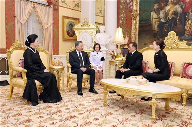 Tổng Bí thư, Chủ tịch nước Tô Lâm và Phu nhân hội kiến Nhà Vua Thái Lan và Hoàng hậu Tổng Bí thư, Chủ tịch nước Tô Lâm và Phu nhân hội kiến Nhà Vua Thái Lan và Hoàng hậu