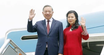 Tổng Bí thư, Chủ tịch nước và phu nhân đến Manila, bắt đầu thăm Philippines