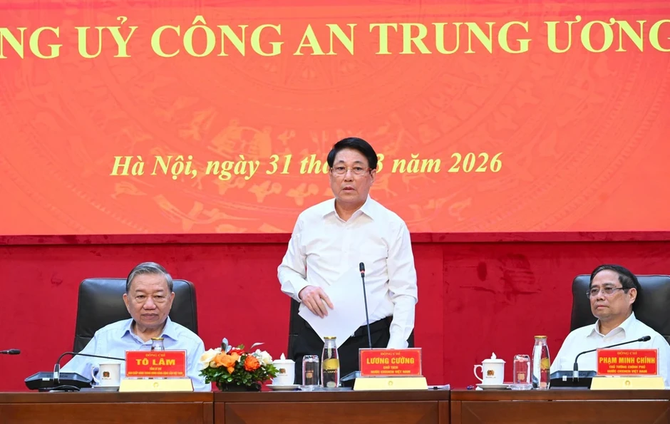 Tổng Bí thư Tô Lâm chỉ đạo Hội nghị Đảng ủy Công an Trung ương Quý I-2026