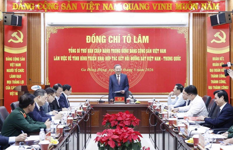 Tổng Bí thư Tô Lâm: Đường sắt kết nối Việt Nam - Trung Quốc phải là một đột phá chiến lược trong hợp tác kinh tế song phương