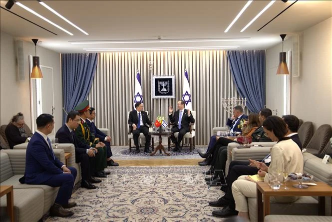 Tổng thống Israel đánh giá Việt Nam là đối tác năng động, có vai trò ngày càng quan trọng tại Đông Nam Á Tổng thống Israel đánh giá Việt Nam là đối tác năng động, có vai trò ngày càng quan trọng tại Đông Nam Á