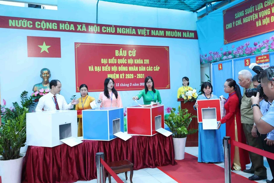 TP. Hồ Chí Minh: Cử tri phường Tân Định nô nức đi bầu cử TP. Hồ Chí Minh: Cử tri phường Tân Định nô nức đi bầu cử