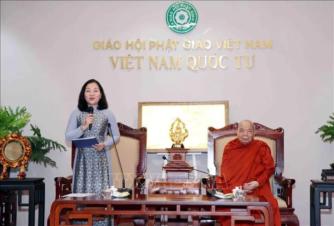 Tri ân đóng góp của chức sắc Phật giáo với công tác Mặt trận Tri ân đóng góp của chức sắc Phật giáo với công tác Mặt trận