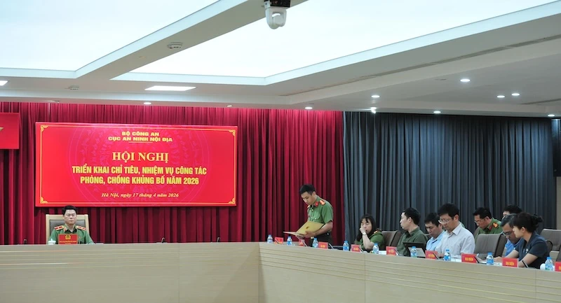 Triển khai Bộ chỉ tiêu nhiệm vụ công tác phòng, chống khủng bố năm 2026 Triển khai Bộ chỉ tiêu nhiệm vụ công tác phòng, chống khủng bố năm 2026