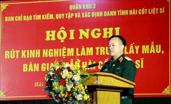 Triển khai lấy, bàn giao mẫu và số hóa thông tin hài cốt liệt sĩ tại Hải Phòng