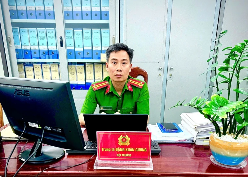 Trung tá Đặng Xuân Cường – người cán bộ tham mưu tận tụy với công việc