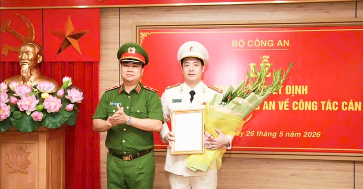 Trung tá Nguyễn Xuân Trung giữ chức Phó Cục trưởng Cục Cảnh sát PCCC và CNCH