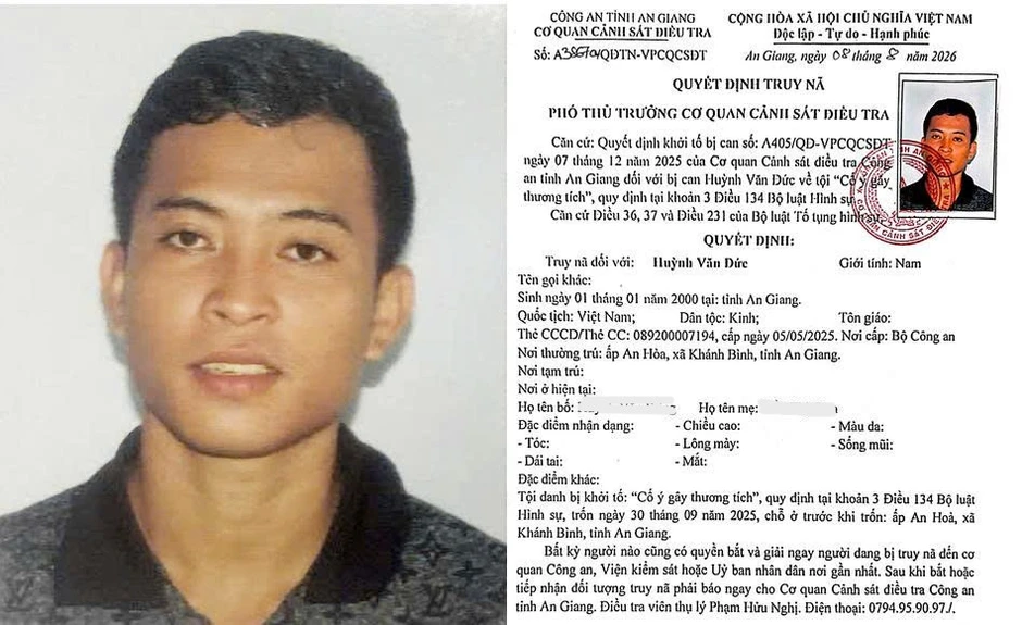 Truy nã nam thanh niên chém trọng thương em trai vì đem xe của mẹ đi cầm cố Truy nã nam thanh niên chém trọng thương em trai vì đem xe của mẹ đi cầm cố