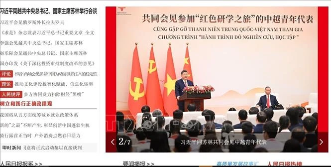 Truyền thông Trung Quốc đưa tin đậm nét về các hoạt động của Tổng Bí thư, Chủ tịch nước Tô Lâm với các nhà lãnh đạo Trung Quốc