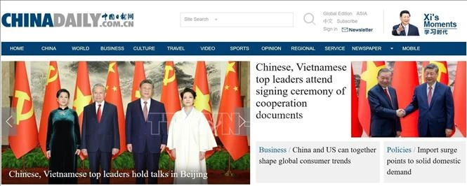 Truyền thông Trung Quốc đưa tin đậm nét về các hoạt động của Tổng Bí thư, Chủ tịch nước Tô Lâm với các nhà lãnh đạo Trung Quốc