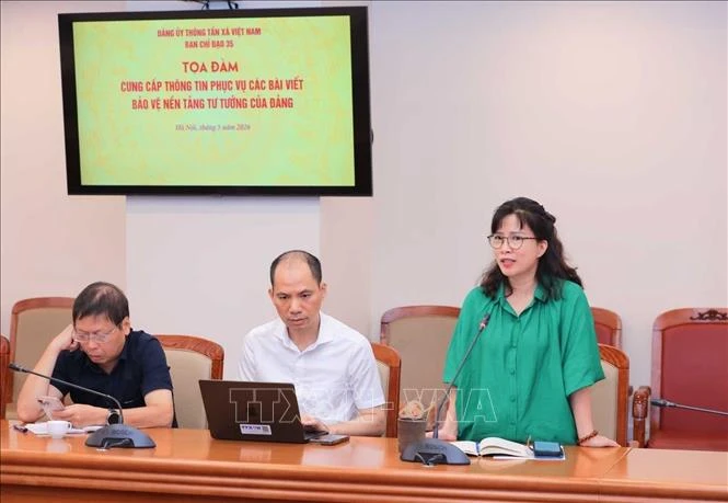 TTXVN tổ chức toạ đàm chuyên đề 'Cung cấp thông tin phục vụ các bài viết về bảo vệ nền tảng tư tưởng của Đảng'