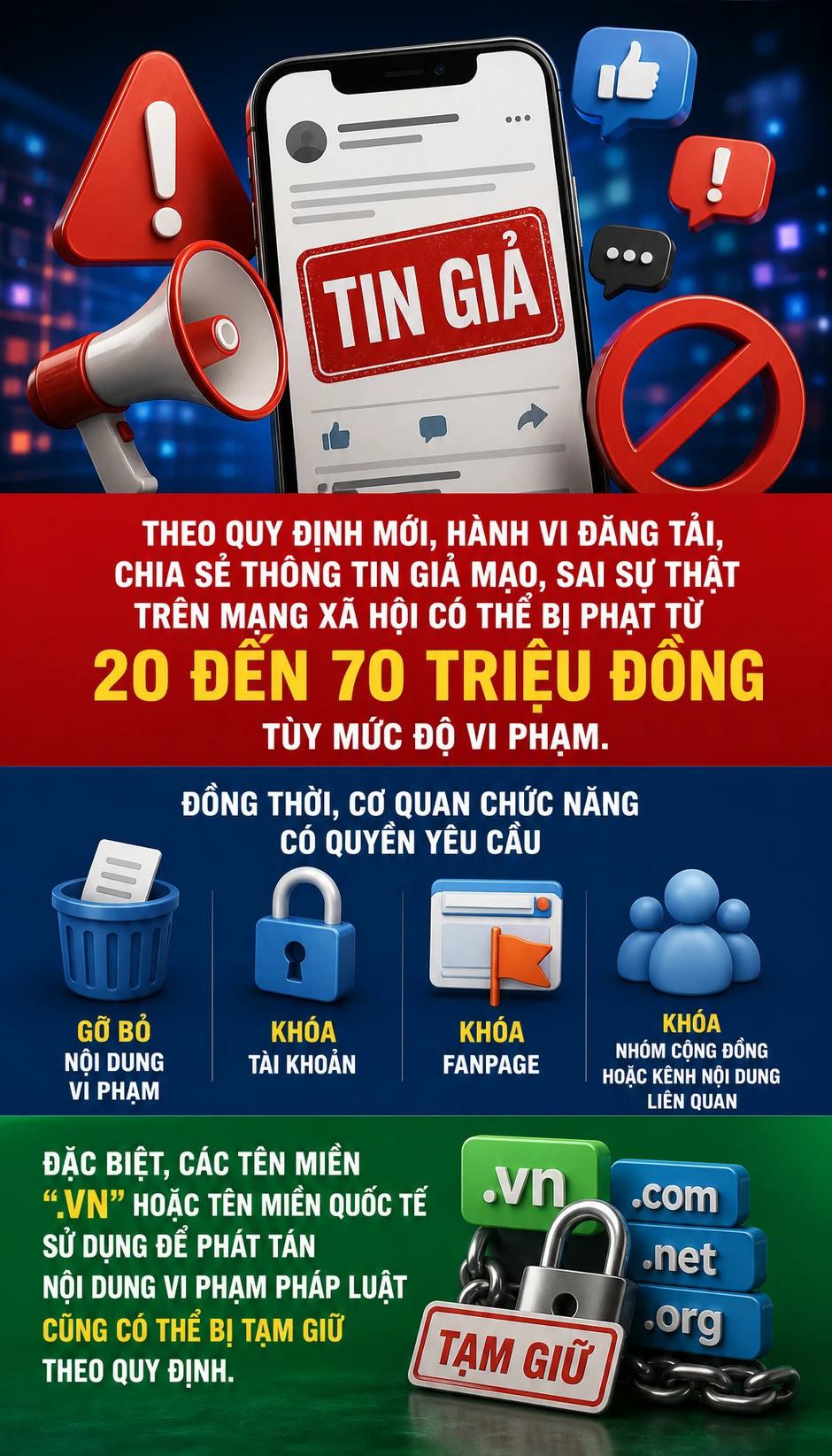 Từ 1/7, chủ fanpage, group Facebook có thể bị phạt 70 triệu đồng nếu vi phạm điều này Từ 1/7, chủ fanpage, group Facebook có thể bị phạt 70 triệu đồng nếu vi phạm điều này