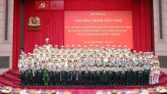 Tuyên dương 80 tập thể, cá nhân điển hình tiên tiến lực lượng Tham mưu Công an nhân dân