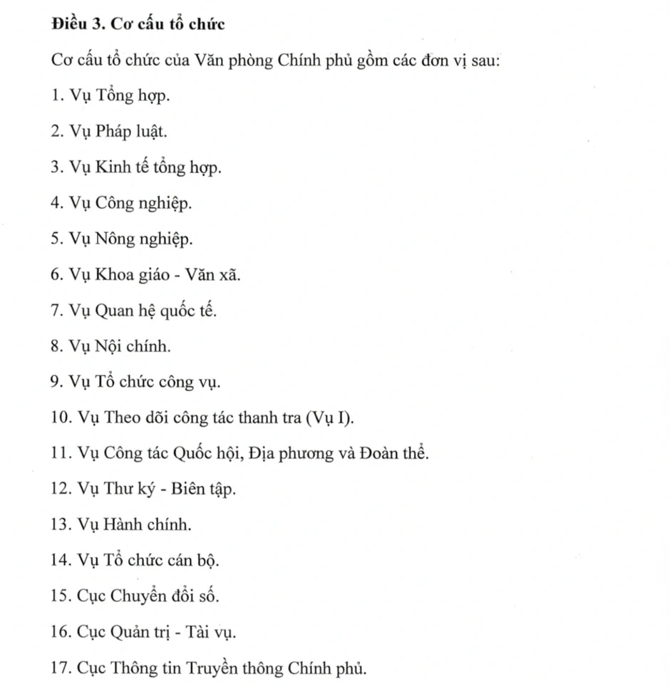 Văn phòng Chính phủ đề xuất thay đổi cơ cấu tổ chức như thế nào? Văn phòng Chính phủ đề xuất thay đổi cơ cấu tổ chức như thế nào?