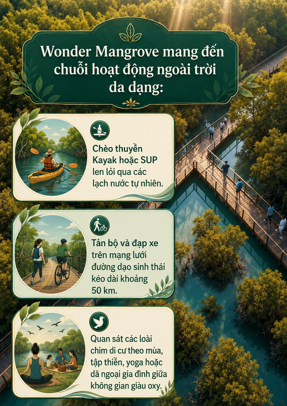Việt Nam sẽ có công viên câu cá rừng ngập mặn quy mô top đầu thế giới, rộng gấp 45 lần sân Mỹ Đình