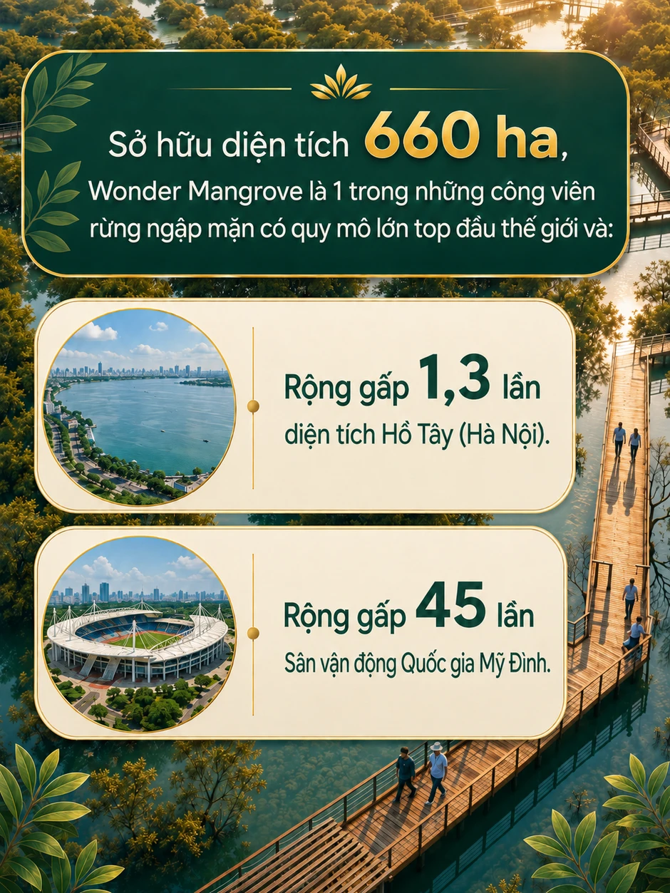 Việt Nam sẽ có công viên câu cá rừng ngập mặn quy mô top đầu thế giới, rộng gấp 45 lần sân Mỹ Đình