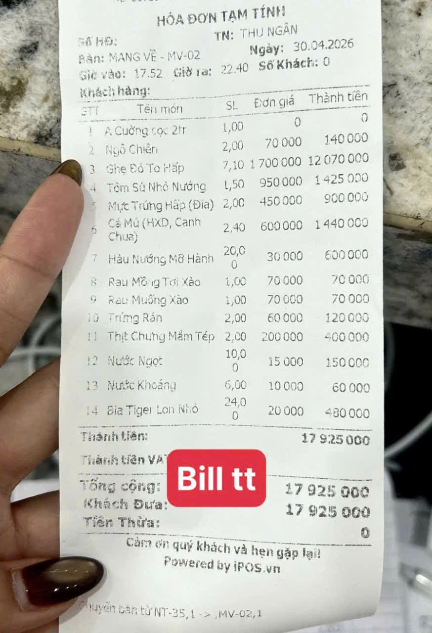 Vụ hóa đơn bữa ăn 18 triệu đồng: Ghẹ đỏ là hải sản gì mà giá tới 1,7 triệu/kg ở Sầm Sơn? Vụ hóa đơn bữa ăn 18 triệu đồng: Ghẹ đỏ là hải sản gì mà giá tới 1,7 triệu/kg ở Sầm Sơn?