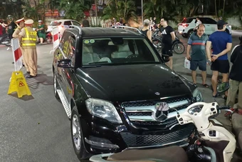 Vụ ô tô Mercedes đâm liên hoàn ở Hà Nội: Kết quả kiểm tra nồng độ cồn với tài xế