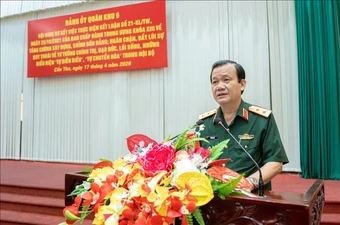 Xây dựng Đảng bộ Quân khu 9 vững mạnh về chính trị, tư tưởng, tổ chức và đạo đức
