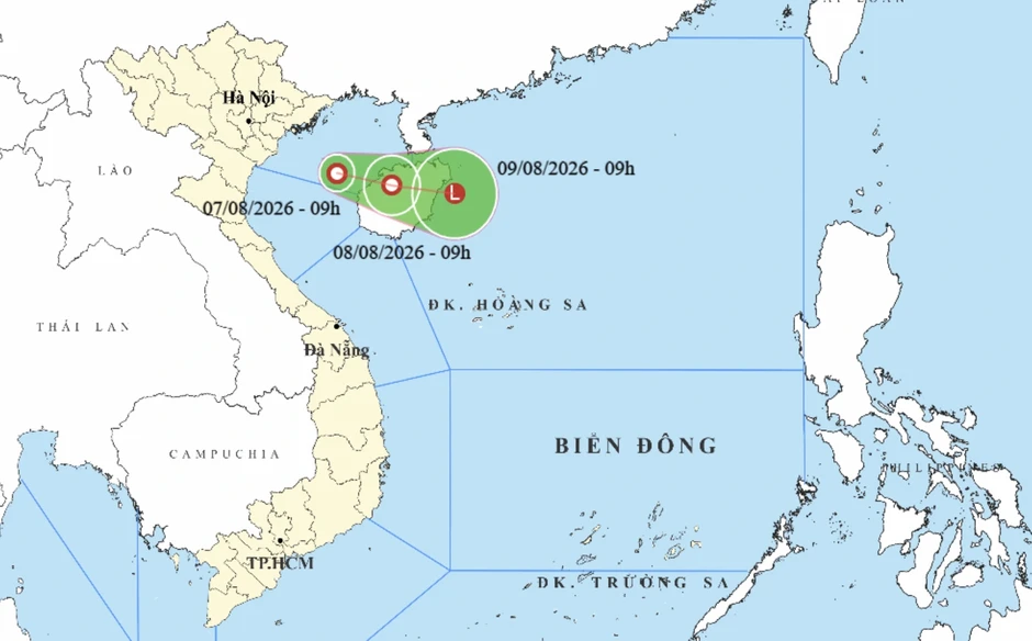 Xuất hiện áp thấp nhiệt đới trên Vịnh Bắc Bộ Xuất hiện áp thấp nhiệt đới trên Vịnh Bắc Bộ