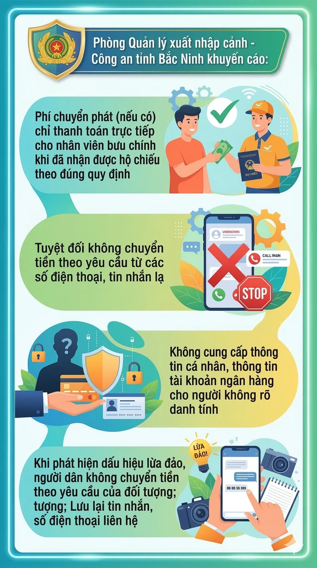 Xuất hiện thủ đoạn lừa đảo mới, người vừa làm hộ chiếu đặc biệt chú ý Xuất hiện thủ đoạn lừa đảo mới, người vừa làm hộ chiếu đặc biệt chú ý