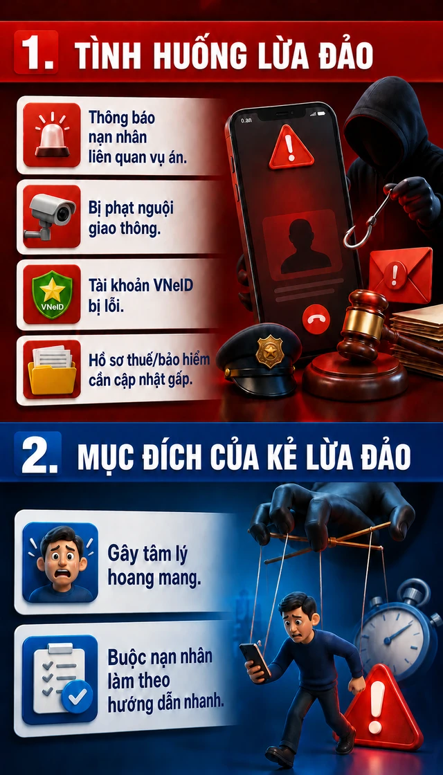 Xuất hiện thủ đoạn mới liên quan đến VNeID, bảo hiểm, tất cả người dân đặc biệt chú ý Xuất hiện thủ đoạn mới liên quan đến VNeID, bảo hiểm, tất cả người dân đặc biệt chú ý