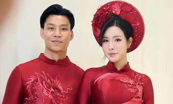 Ba trang phục cưới của vợ cầu thủ Vũ Văn Thanh