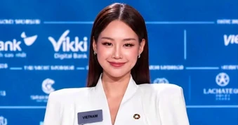 Bảo Ngọc tự tin “bắn” tiếng Anh trình bày dự án nhân ái tại Miss World 2026