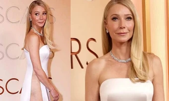 Gwyneth Paltrow gây tranh cãi khi diện váy xẻ cao