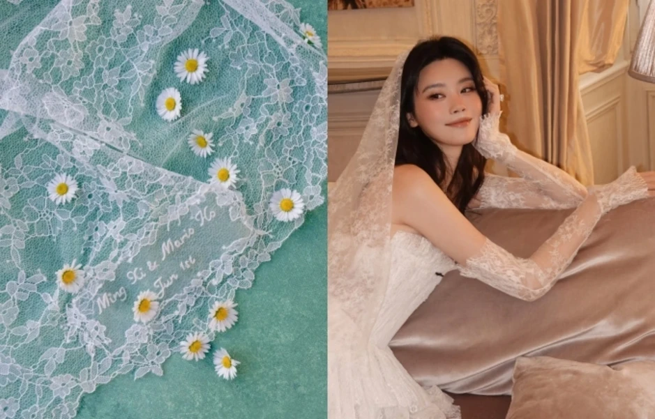 Hề Mộng Dao khoe sắc trong đầm cưới của nhà mốt Việt Hề Mộng Dao khoe sắc trong đầm cưới của nhà mốt Việt