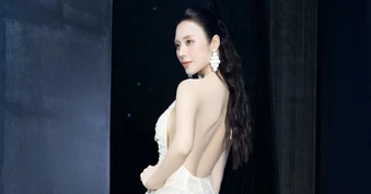 Hoa hậu Tô Diệp Hà khoe lưng trần gợi cảm, nhan sắc tuổi 30 gây chú ý