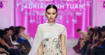 Người mẫu cao 1,78m được ví như Tuyết Lan, gây chú ý tại Tuần lễ thời trang