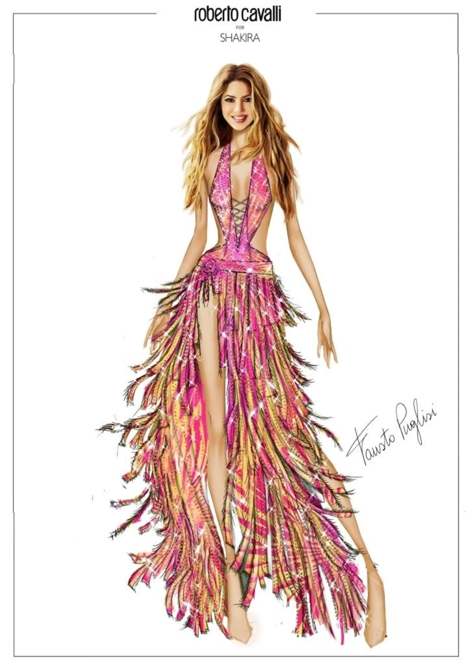 Váy 'ánh hoàng hôn' của Shakira ở chung kết World Cup - Báo TinVina