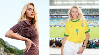 Váy áo giúp vợ Ronaldo 'Béo' tỏa sáng