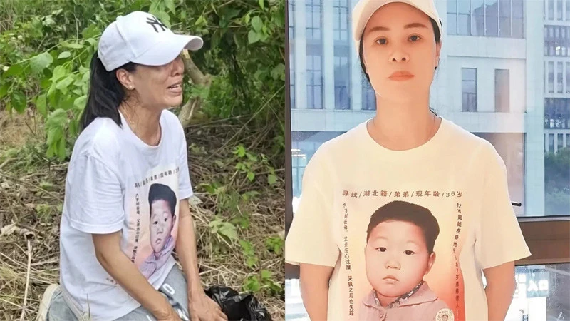 Chị gái quỳ gối trước màn hình khi tìm thấy em trai thất lạc hơn 32 năm Chị gái quỳ gối trước màn hình khi tìm thấy em trai thất lạc hơn 32 năm