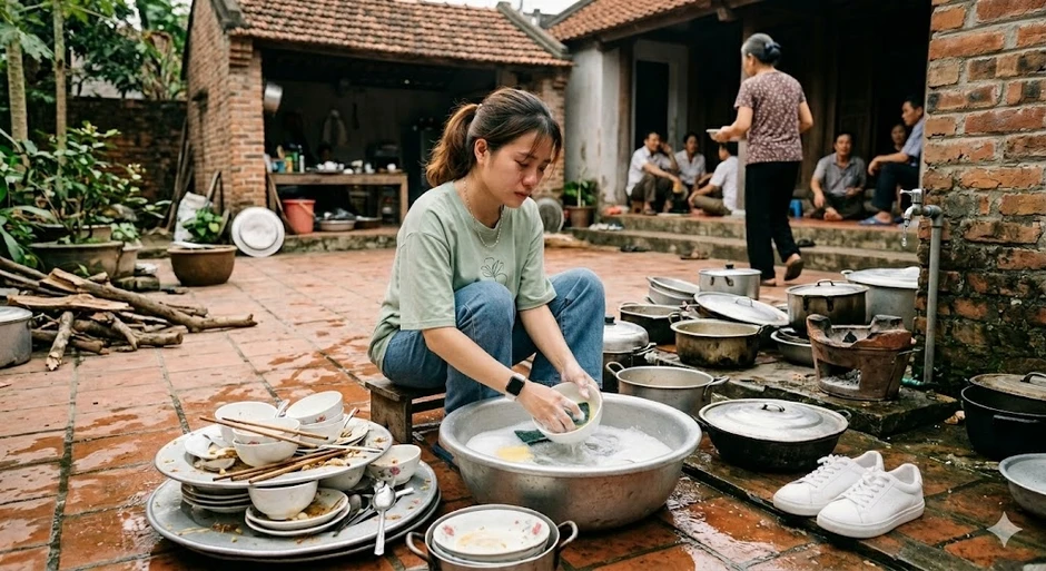 Lần đầu ra mắt bị cô chồng bắt rửa 3 mâm bát Lần đầu ra mắt bị cô chồng bắt rửa 3 mâm bát